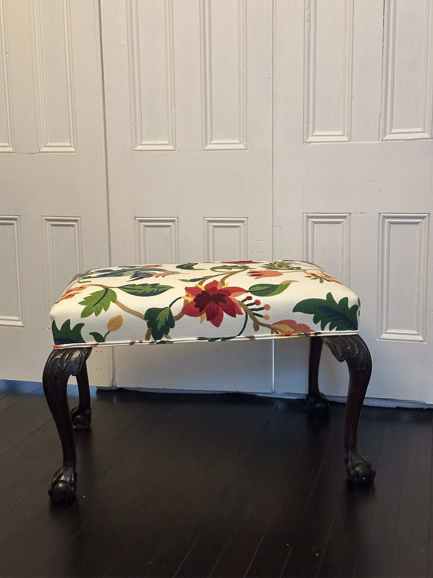 Georgian upholstered ottoman